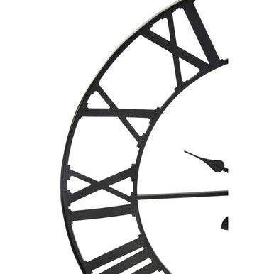 Genova  Black Metal Wall Clock