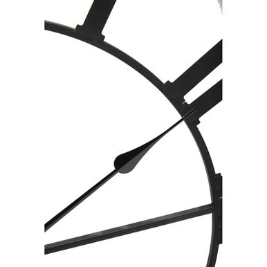 Genova  Black Metal Wall Clock