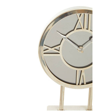 Mateo White Marble Base Clock