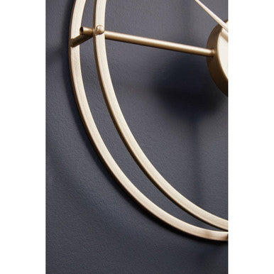 Kent Small Gold Finish Wall Clock