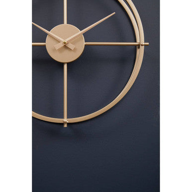 Kent Small Gold Finish Wall Clock