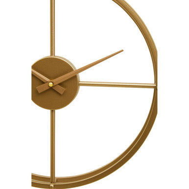 Kent Small Gold Finish Wall Clock