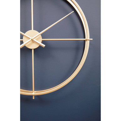 Kent Large Gold Finish Wall Clock