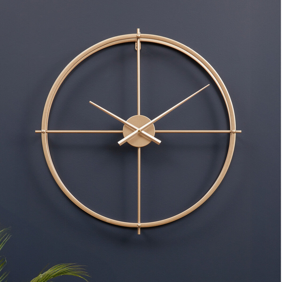 Kent Large Gold Finish Wall Clock