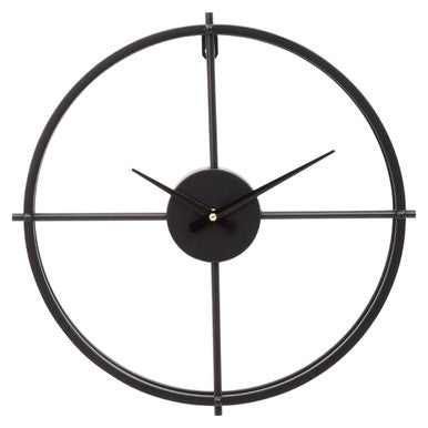 Kent Small Black Finish Wall Clock