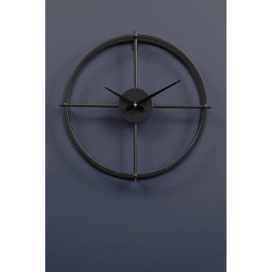 Kent Small Black Finish Wall Clock