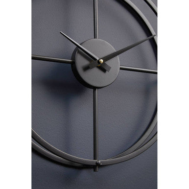 Kent Small Black Finish Wall Clock