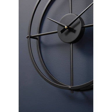 Kent Small Black Finish Wall Clock
