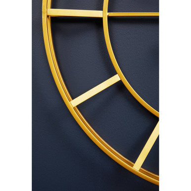 Kent Large Gold Finish Metal Wall Clock