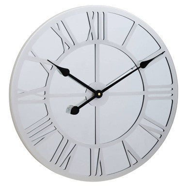 Kent Silver Mirrored Wall Clock