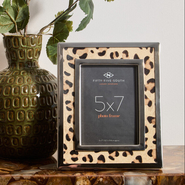 Kensington Townhouse 5 x 7 Leopard Design Photo Frame