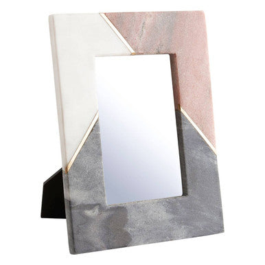 Kira Small Tri Colour Marble 4In X 6In Photo Frame