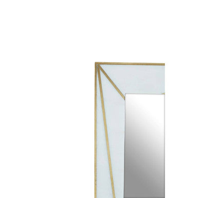 White Marble with Gold Inlay 5x7 Photo Frame | Sena
