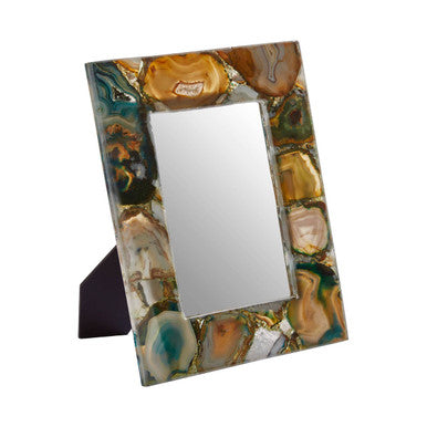 Large Green Agate 5In X 7In Photo Frame | Bowerbird