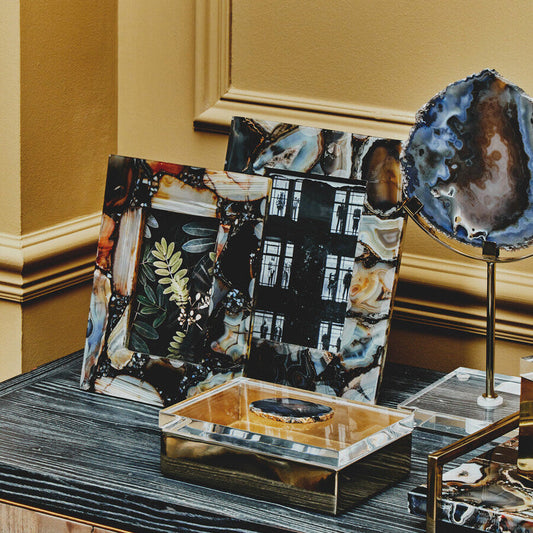 Bowerbird Large Green Agate 5In X 7In Photo Frame