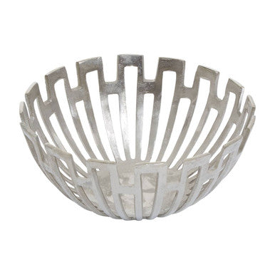 Delphi Small Silver Finish Bowl