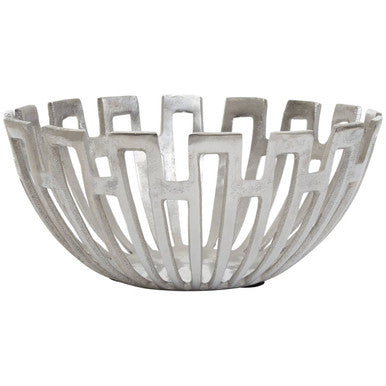 Delphi Small Silver Finish Bowl