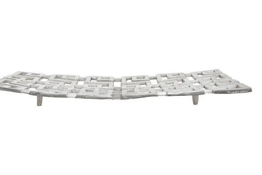Large Plate in Silver Finish | Delphi