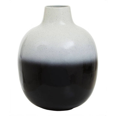 Ramus Large Black And White Ombre Vase