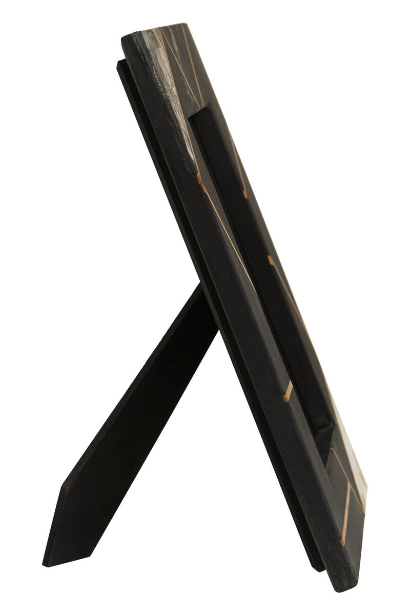 Oriana 5In X 7In Mother of Pearl and Gold Inlay Large Photo Frame