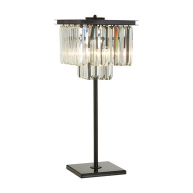 Iron and Crystal Table Lamp | Kensington Townhouse