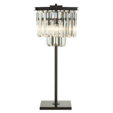 Iron and Crystal Table Lamp | Kensington Townhouse