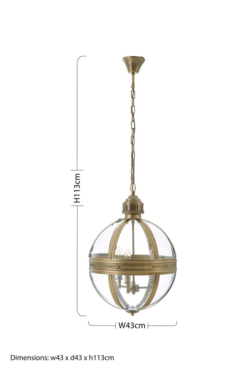 Hampstead Brass Finish Pendant Light