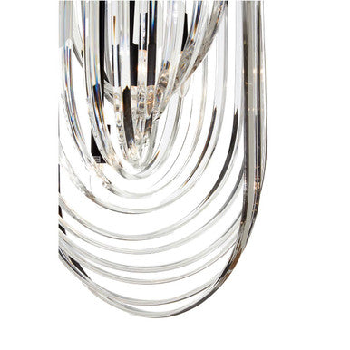 Kensington Townhouse Long Glass Swirl Chandelier