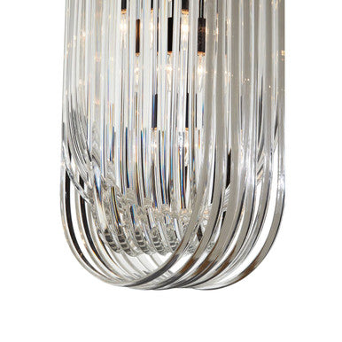 Long Glass Swirl Chandelier | Kensington Townhouse