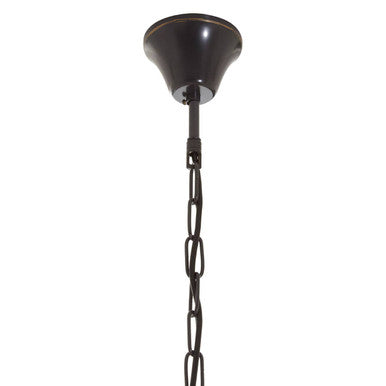 Black Finish Large Pendant Light with Hints of Gold | Hampstead