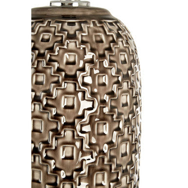Udele Table Lamp With Brown Linen Shade