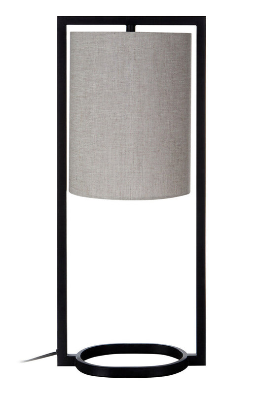 Lara Metal Table Lamp With Grey Shade