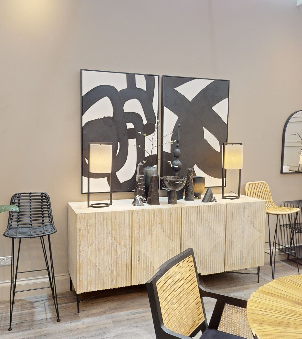 Lara Metal Table Lamp With Grey Shade