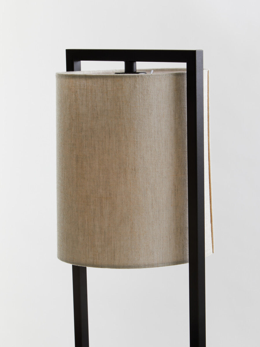 Lara Metal Table Lamp With Grey Shade