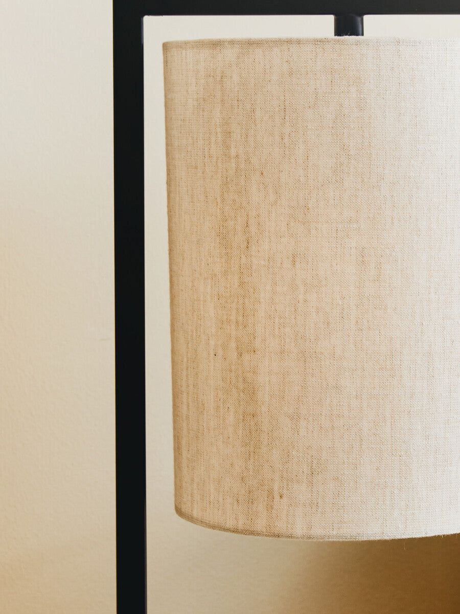 Lara Metal Table Lamp With Grey Shade