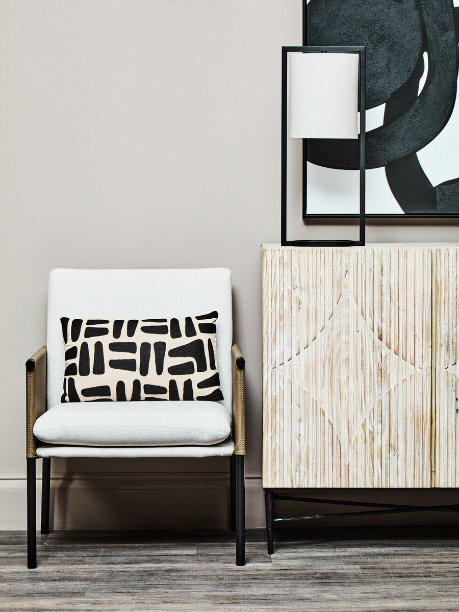 Lara Metal Table Lamp With Grey Shade