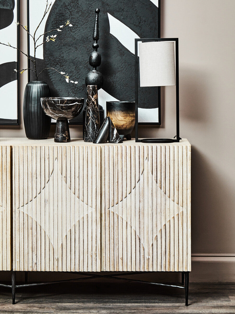 Lara Metal Table Lamp With Grey Shade