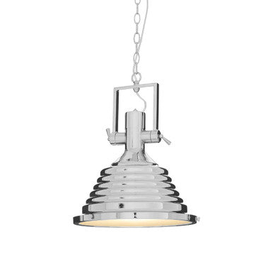 Medium Chrome Pendant Light | Lexington