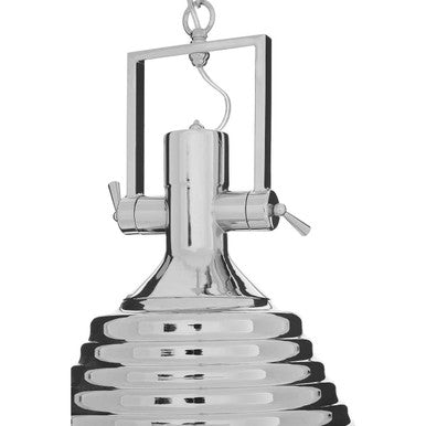 Medium Chrome Pendant Light | Lexington