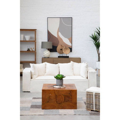 Usha Table Lamp With Grey And Brown Shade