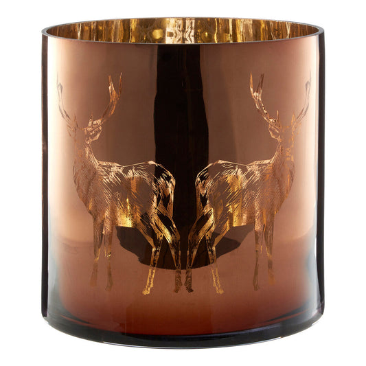 Medium Brown Stag Candle Holder