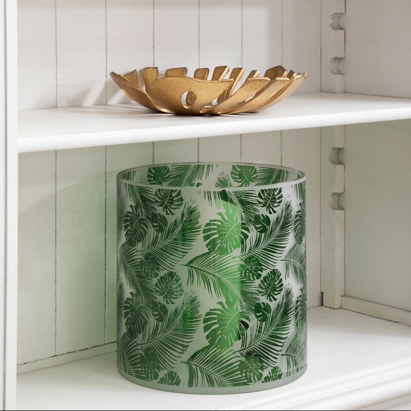 Medium Hurricane Candle Holder | Botanical