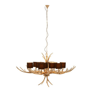 12 Shade Large Antler Chandelier