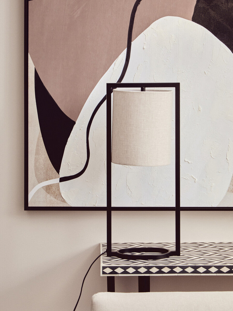 Atkins Black Table Lamp