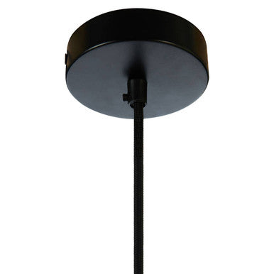 Argo Small Pendant Light in Black and Copper