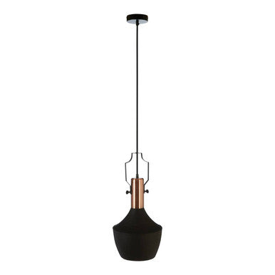 Medium Pendant Light in Black and Copper | Argo