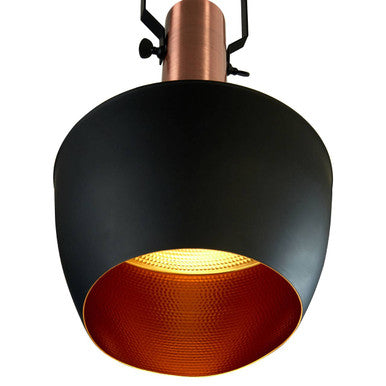 Medium Pendant Light in Black and Copper | Argo