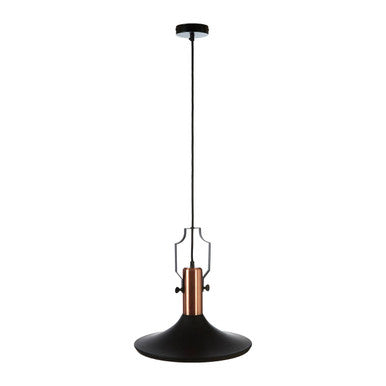 Large Pendant Light in Black and Copper | Argo