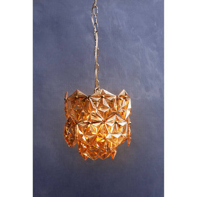 Rydello Small Amber Glass Chandelier.