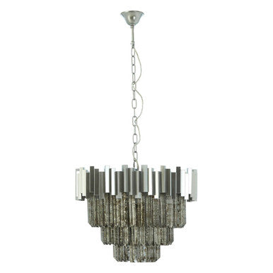 Small Nickel Painted Chandelier | Lustra